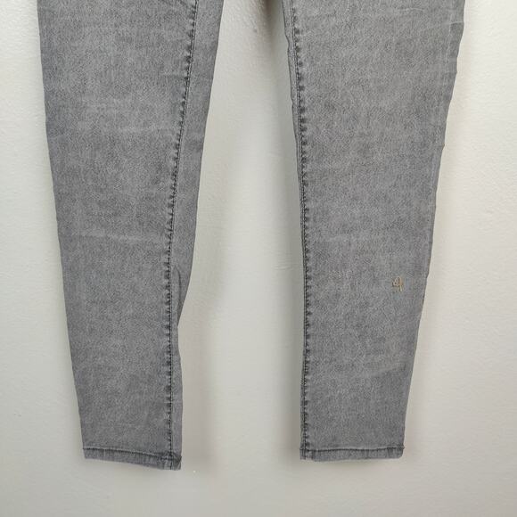 Bevy Flog Jeans Womens 23 Slim Fit Stretch Gray Wash Button Fly Made in Israel - Picture 4 of 8
